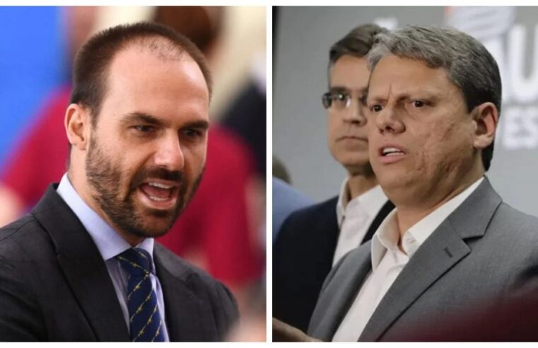 Eduardo Bolsonaro ameaça sair do PL após movimentada aproximação de Tarcísio
