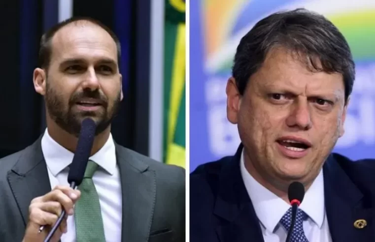 Eduardo Bolsonaro declara “guerra” ao governador Tarcísio e escancara o racha na direita vassalocrata