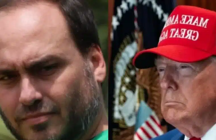 Carlos Bolsonaro faz defesa bizarra do “tarifaço” de Trump e escancara submissão ideológica da direita