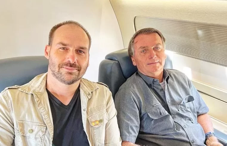 Bolsonaro reclama que Eduardo “está falando muito” e vê desgaste na estratégia do filho