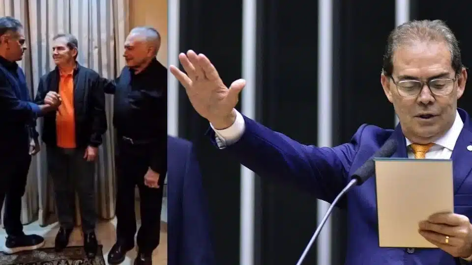 Paulinho na Câmara e com Temer e Aécio. Créditos: Zeca Ribeiro Câmara / Reprodução de vídeo Instagram