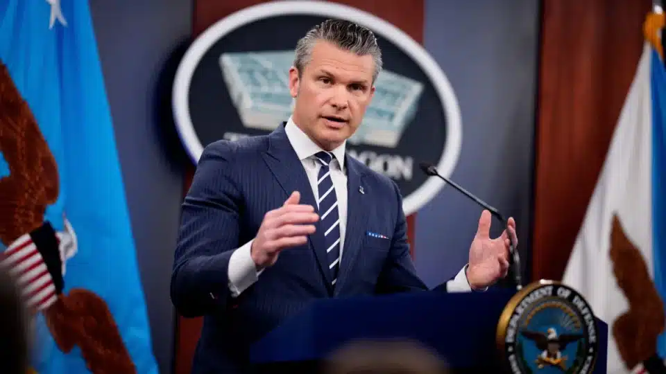 Secretário de Guerra, Pete Hegseth - Reprodução