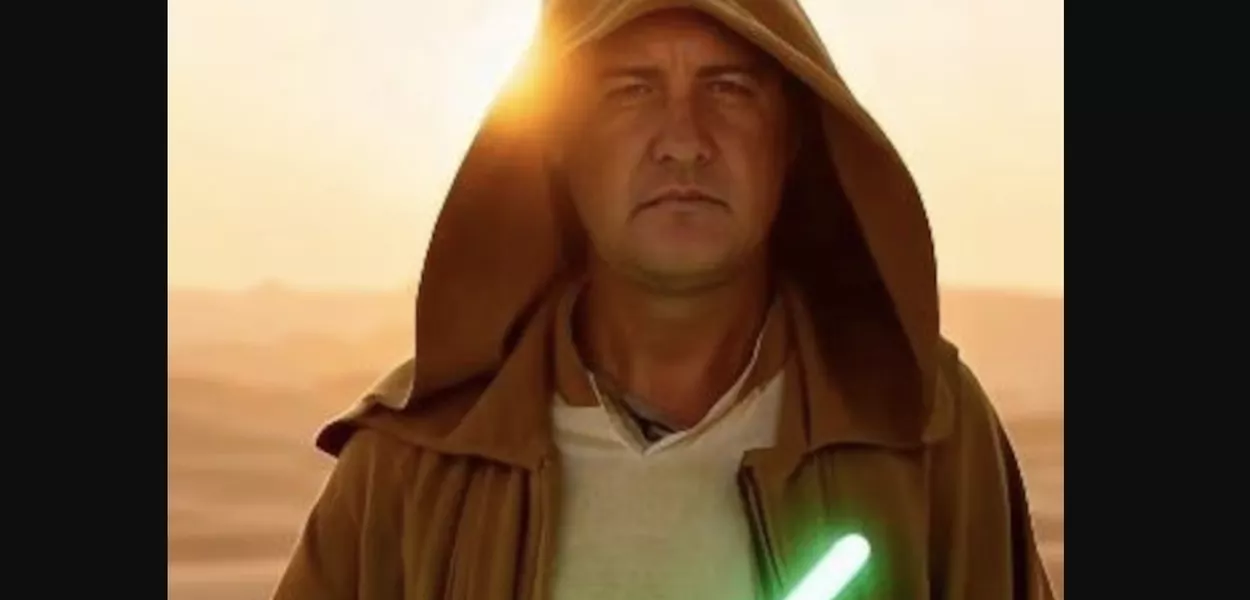 Ratinho Júnior usa IA e aparece como Jedi em vídeo para impulsionar candidatura à Presidência