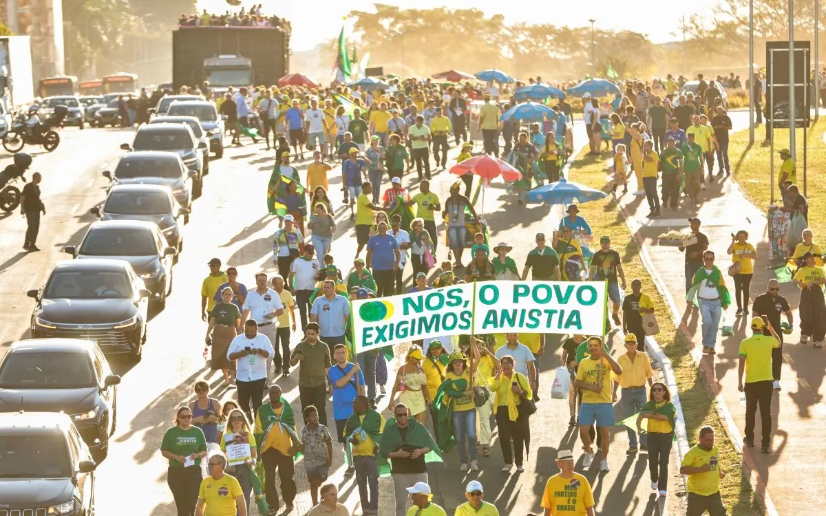 Marcha pela “anistia” vira fiasco em Brasília e revela isolamento do bolsonarismo